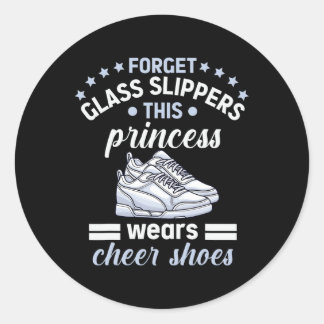 Sticker Rond Conception d'une meneuse de claque drôle pour les