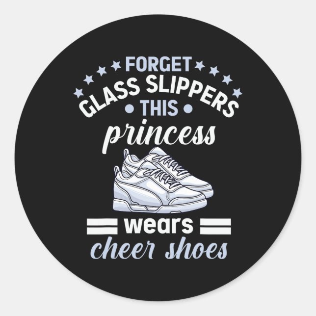 Sticker Rond Conception d'une meneuse de claque drôle pour les  (Devant)