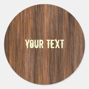 Sticker Rond Conception en bois