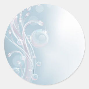 Sticker Rond Conception en pastel d'arrière - plan de l'eau de