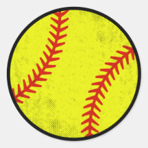 Conception graphique de softball vintage en détres