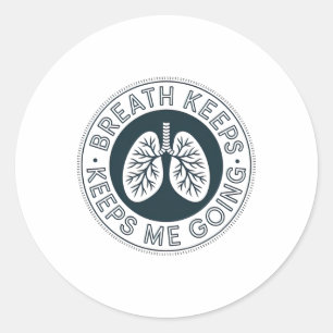 Sticker Rond Conception Graphique Vague de Soleil Couchant Insp
