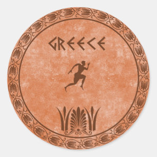 Sticker Rond conception grecque de cercle