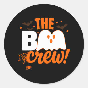 Sticker Rond Conception Halloween de l'équipe Boo