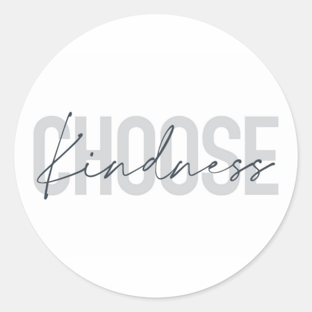 Sticker Rond Conception moderne, urbaine et simple de Choose Ki (Devant)