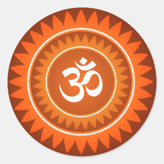 Sticker Rond Conception Om