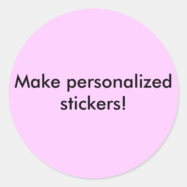Sticker Rond Conception personnalisée (Devant)