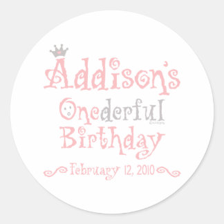 Sticker Rond Conception personnalisée - Addison