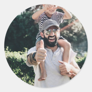 Sticker Rond Conception personnalisée de photos vous-même