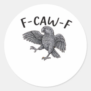 Sticker Rond Conception propre et minimale F Caw F