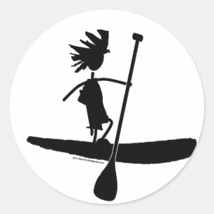 Sticker Rond Conception silhouette de la selle