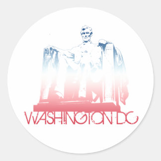 Sticker Rond Conception Skyline de Washington DC