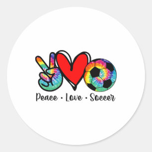 Sticker Rond Conception Tie Dye de football pour femmes et adol