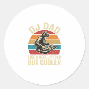 Sticker Rond Conception vectorielle de coucher de soleil vintag