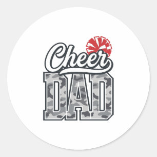 Sticker Rond Conception vectorielle vintage pom camouflage chee