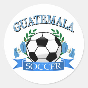 Sticker Rond Conceptions de ballon de football du Guatemala