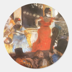 Sticker Rond Concert Café aux Ambassadeurs par Edgar Degas