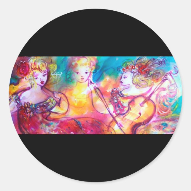 STICKER ROND CONCERT DE PRINTEMPS HARMONY TRIO (Devant)