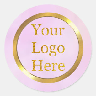 Sticker Rond Concevez votre propre entreprise de logo moderne p
