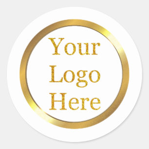 Sticker Rond Concevez votre propre entreprise de logo moderne p
