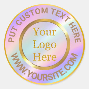 Sticker Rond Concevez Votre Propre Entreprise De Logo Moderne P