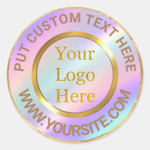 Sticker Rond Concevez votre propre entreprise de logo moderne p