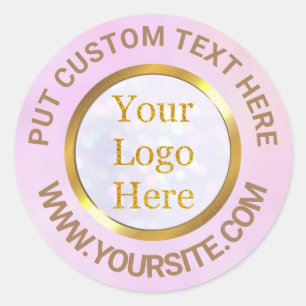 Sticker Rond Concevez votre propre entreprise de logo moderne p