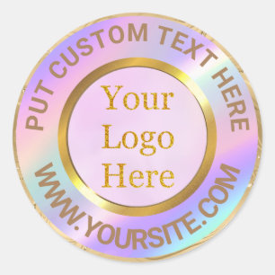 Sticker Rond Concevez Votre Propre Entreprise De Logo Moderne P