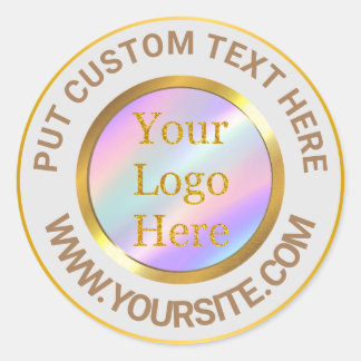 Sticker Rond Concevez Votre Propre Entreprise De Logo Moderne P