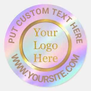 Sticker Rond Concevez Votre Propre Entreprise De Logo Moderne P