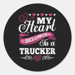 Sticker Rond Conducteur de camion ami Mon conducteur de camion