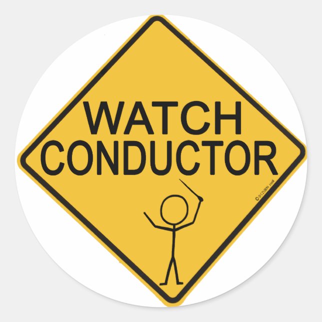 Sticker Rond Conducteur de montres (Devant)