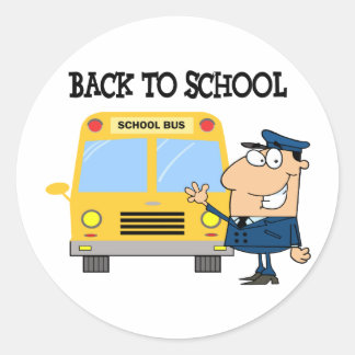 Sticker Rond Conducteur devant le bus scolaire