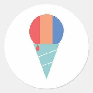 Sticker Rond Cône Sno strié