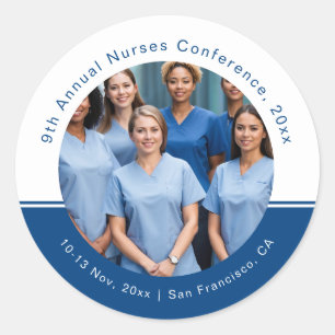 Sticker Rond Conférence Médicale du technicien en soins infirmi