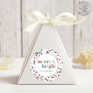 Sticker Rond Confetti Joyeux et Lumineux