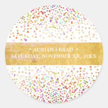 Confettis Arc-en-ciel PixDezines