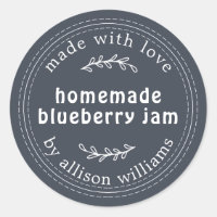 Confiture de bleuet rustique maison Canning Bleu f