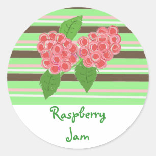 Sticker Rond Confiture de framboise