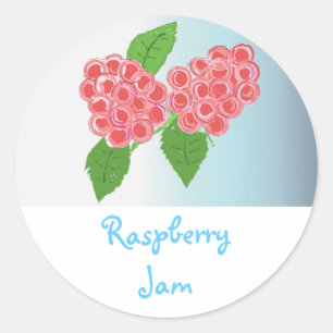 Sticker Rond Confiture de framboise