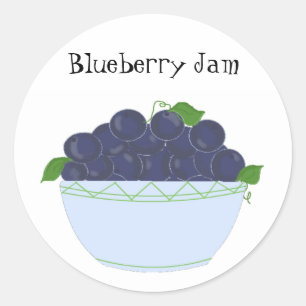 Sticker Rond Confiture de myrtille