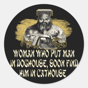 Sticker Rond Confucius n'a pas dit ça !
