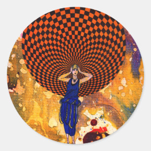 Sticker Rond Confusion par Michael Moffa