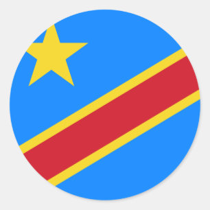 Sticker Rond congo démocratique