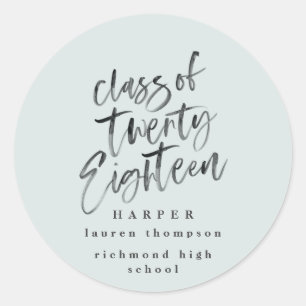 Sticker Rond Congrats à l'autocollant de diplômé de photo de