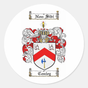 STICKER ROND CONLEY FAMILLE CREST - CONLEY COAT D'ARMES