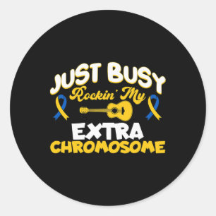 Sticker Rond Connaissance Du Syndrome De Maigre Down Rocking My
