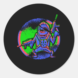 Sticker Rond Connecteur de balise laser
