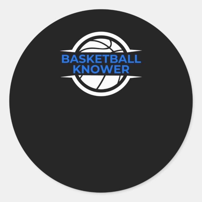 Sticker Rond Connecteur de basket-ball 2 (Devant)