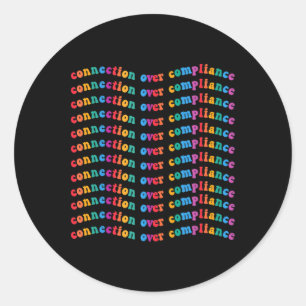Sticker Rond Connexion sur la Sensibilisation sur l'autisme de